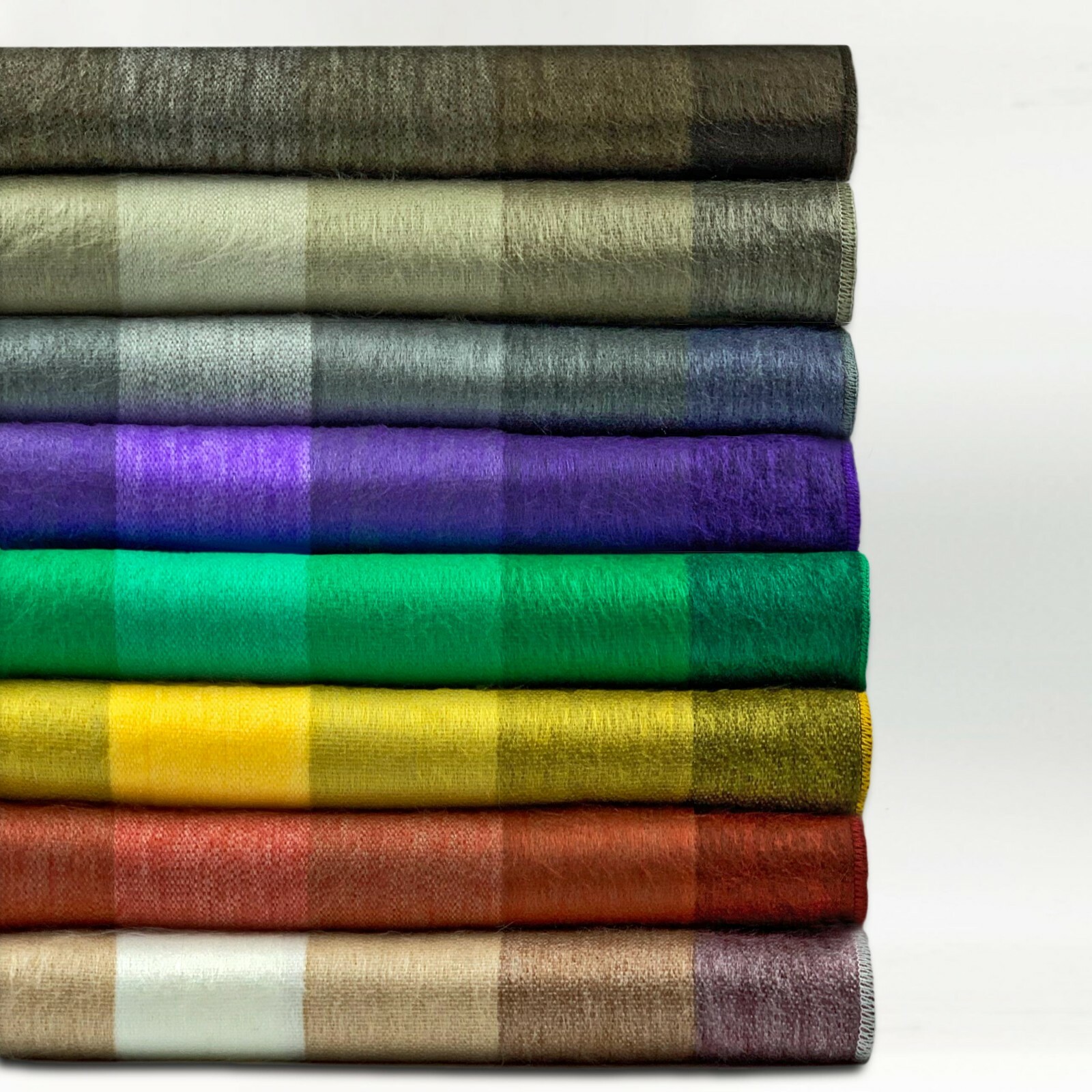 SOFT & WARM & COZY STRIPED BED SOFA ALPACA WOOL THROW BLANKET HOME DECOR 90"x65" gallery