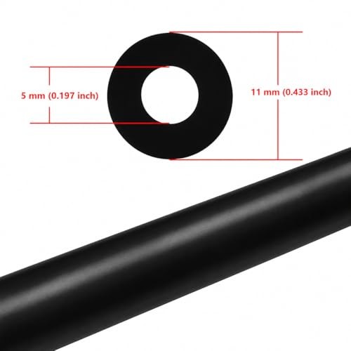 5FT ID 3/16" (5mm) High Temperature Silicone Vacuum 3/16" (5mm) - 5FT Black gallery