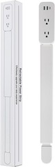 Outlet Extender Stick 22-34″ USB-A USB-C 2 AC Outlets 180° Rotate for Hard-to-Re