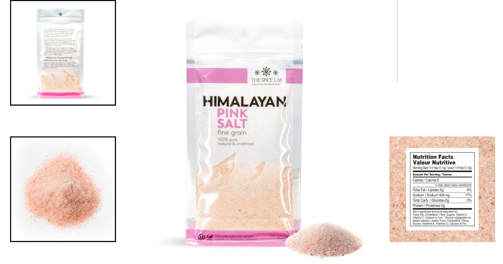 Mineral-Dense 1 lb Himalayan Pink Salt - Kosher & Non-GMO Cooking Essential gallery