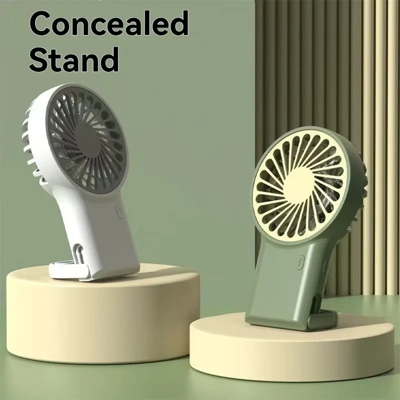 Foldable Mini USB Fan Rechargeable Handheld Desktop Portable Hook Outdoor gallery