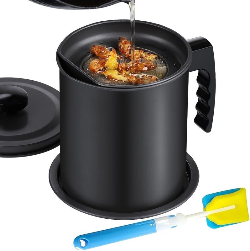 Recipiente Para Grasa De Tocino Con Colador 1,3 L Recipiente Para Aceite gallery