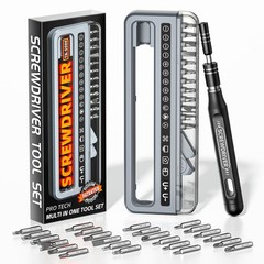 ANVANNA Electronics Precision Screwdriver Sets 32-Piece Magnetic Repair Grey