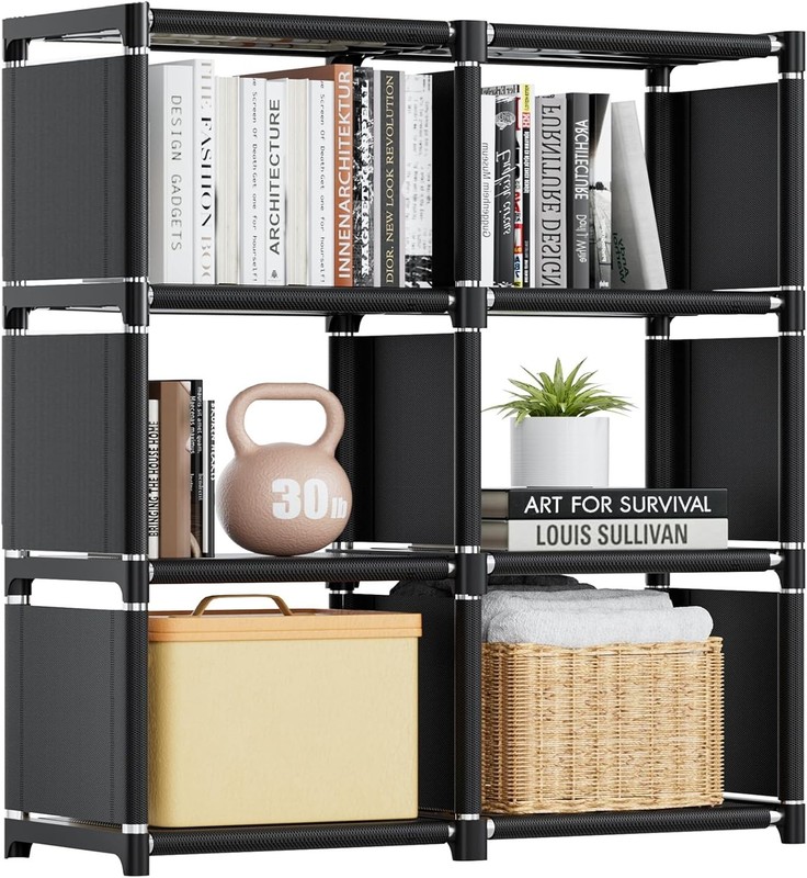 Versatile Tall 6-Cube Storage Unit for Bedrooms, Living Rooms, and More gallery