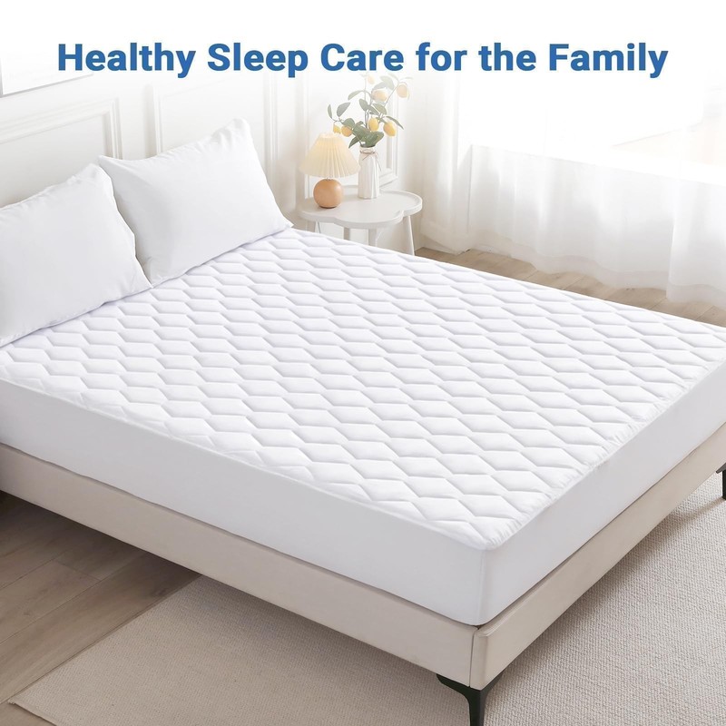 Queen Mattress Protector 100% Waterproof Quilted Mattress Cover Queen Size Bed gallery