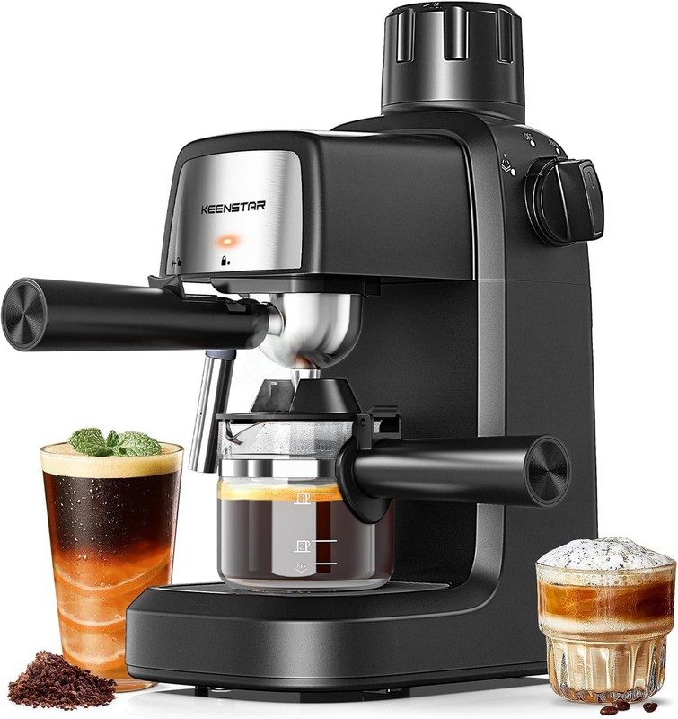 Espresso Machine Coffee Maker Cappuccino Latte Milk Frother 3.5Bar 800W gallery