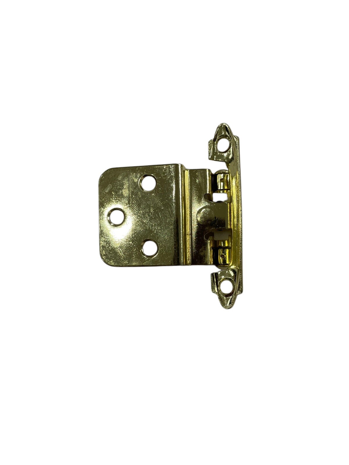 PAIR Belwith 3/8 Inset Cabinet Cupboard Door Hinge Polished Brass P143-3 gallery