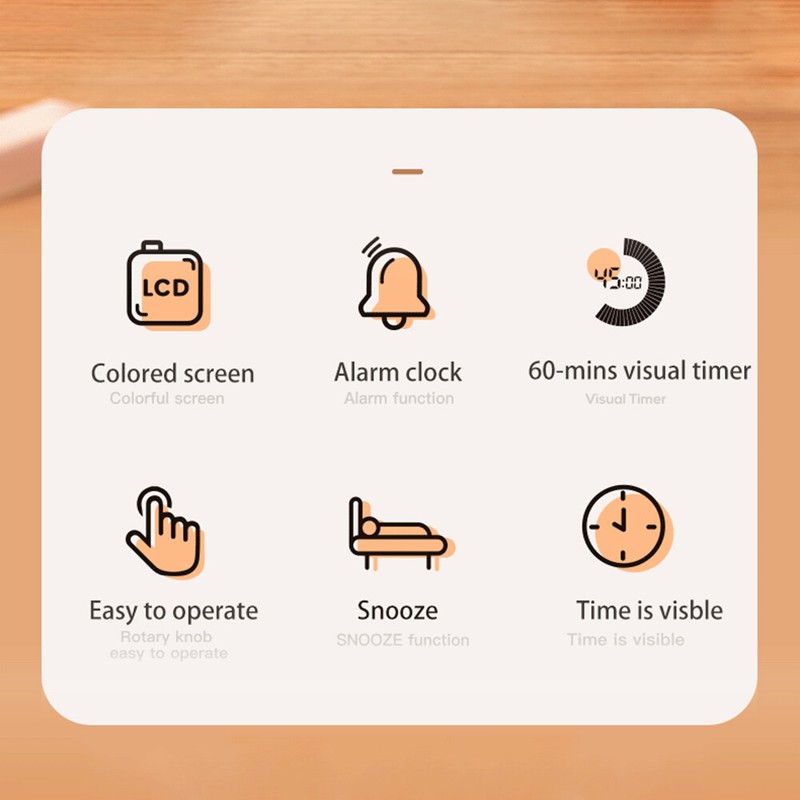 Digital Productivity Timer Visual Count /Down Function Snooze N2P5 gallery