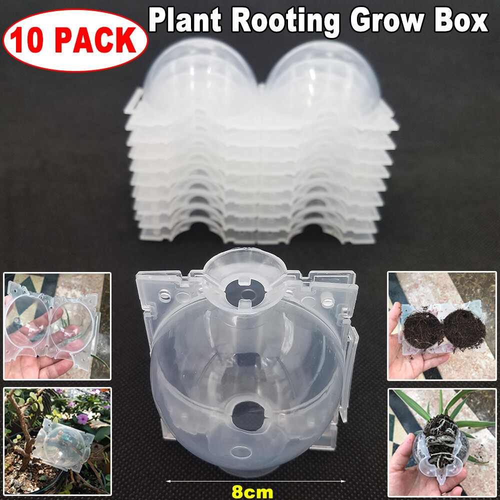 10Pcs 8CM Plant Root Ball Visible High Pressure Propagation Grow Layer Pod Balls gallery