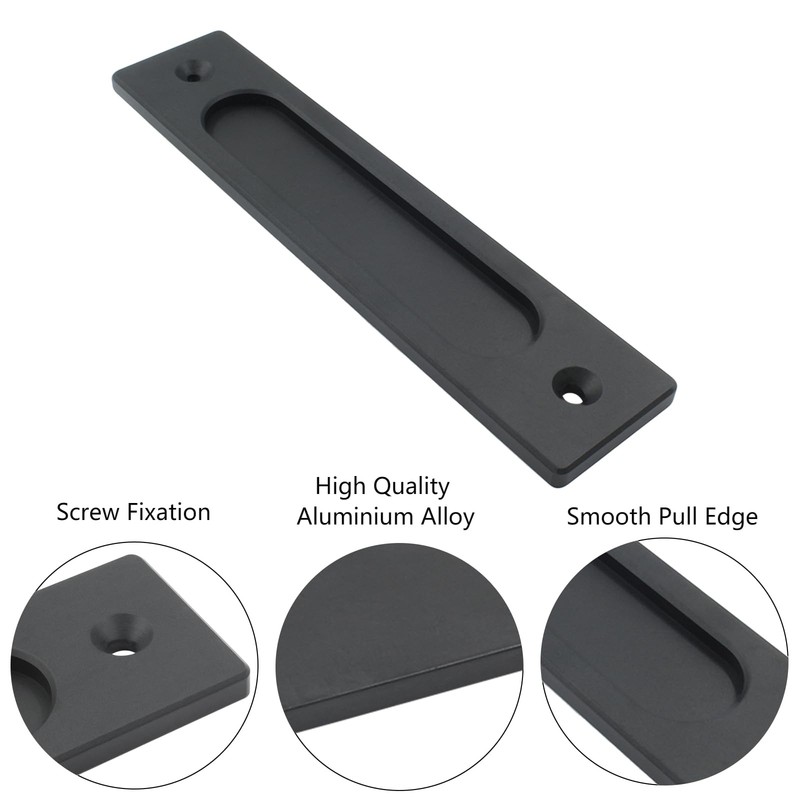 7 Inch Flush Pull Rectangular Finger Pulls Recessed Barn Door Handle Sliding gallery