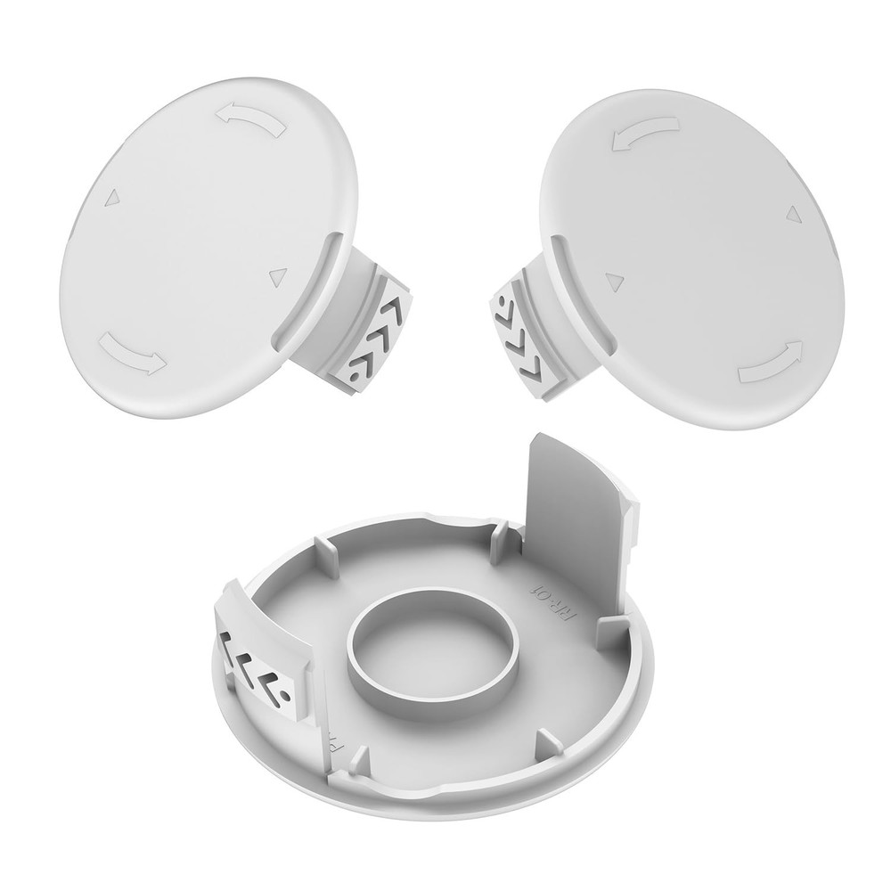 Replacement Spool Cap for Trimmer, 3 Pcs, White