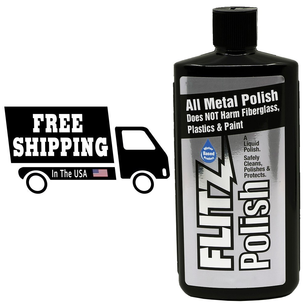 FLITZ Metal, Plastic & Fiberglass Polish 16oz/473ml Liquid Formula (SEE VIDEO) gallery