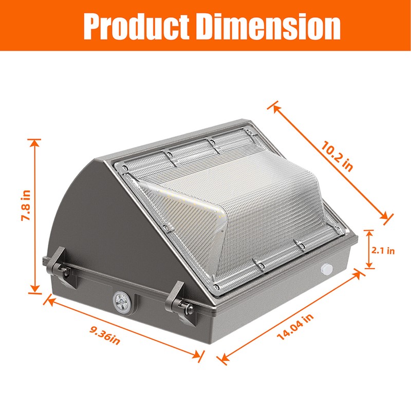 LED Wall Pack Light 150W with Photocell,IP65 Waterproof for Stadium,Yard,Build gallery