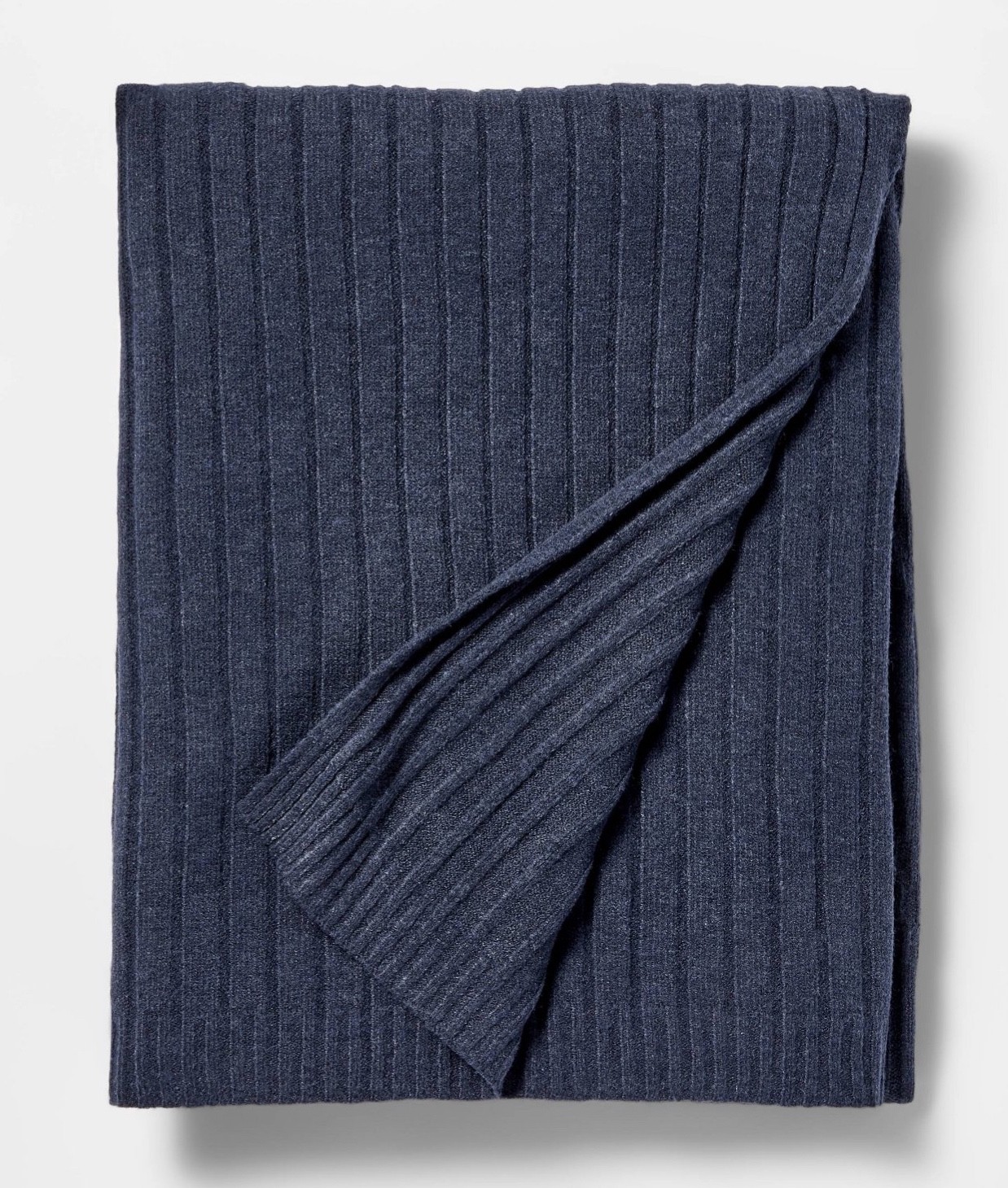 NWT Threshold by Studio McGee throw blanket 50”x60” Navy Blue gallery