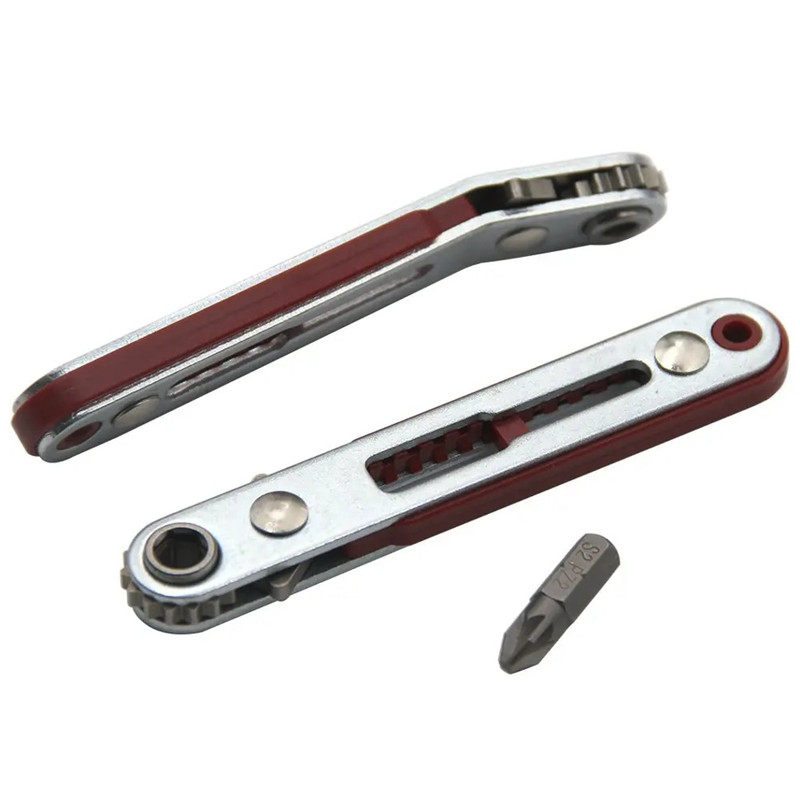1pc Bidirectional Ratchet Elbow Screwdriver Wrench Hand Tool - NEW gallery
