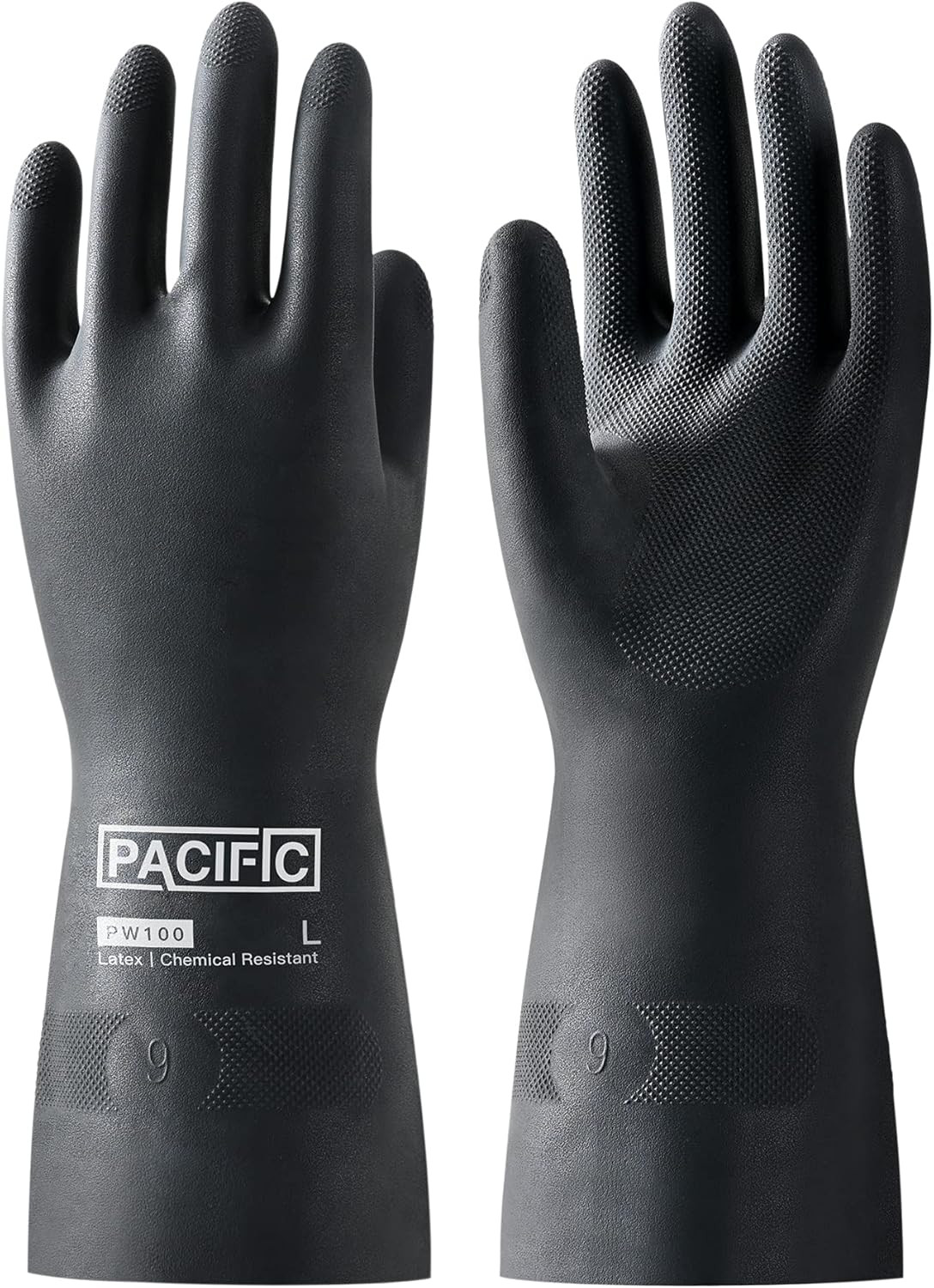 Chemical Resistant Gloves, Heavy Duty Industrial Rubber Gloves, Resist Acid, Alk gallery