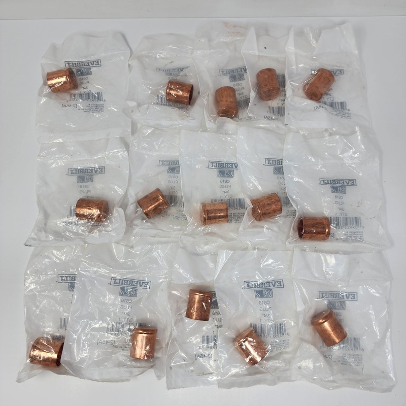Everbilt 3/4 in. Copper Plug Fitting C616 (15 Pack) gallery