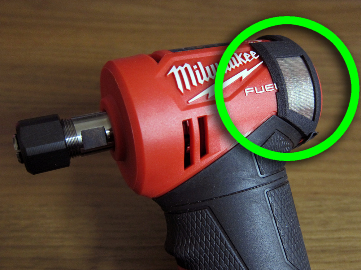Cleanable Filter for Milwaukee M12 Right Angle Die Grinder 2485 2485-20 2485-22 gallery