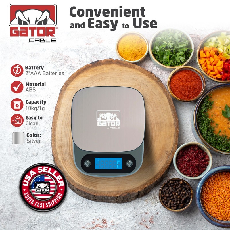 Digital Kitchen Scale Food Diet Multifunction Weight Balance 10,000g 22lb x 1g gallery