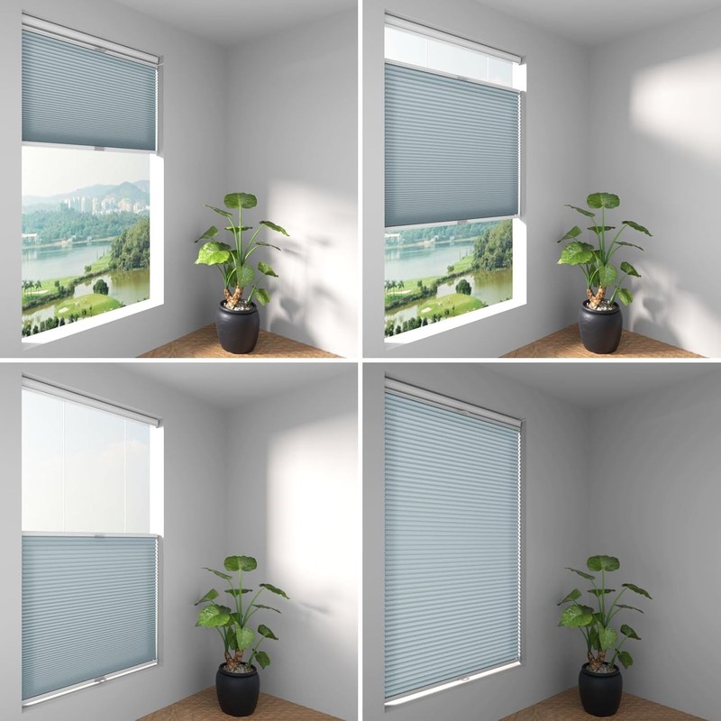 CUSTOM SIZE Light Filtering Honeycomb Cordless Top Down Bottom Up Cellular Blind gallery