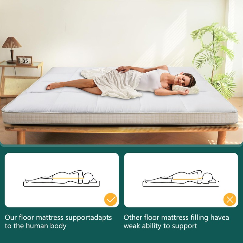 NAIZEA Japanese Tatami Mat Foldable Bed Camping Sleeping Pad Lounger Couch Bed gallery
