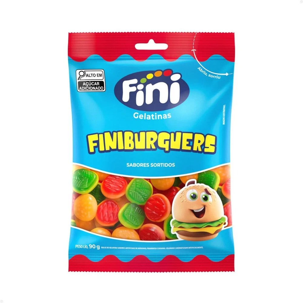 Fini Finiburgers – Assorted Flavored Gummy Candies – 1 Bag 90g (3.17 oz)