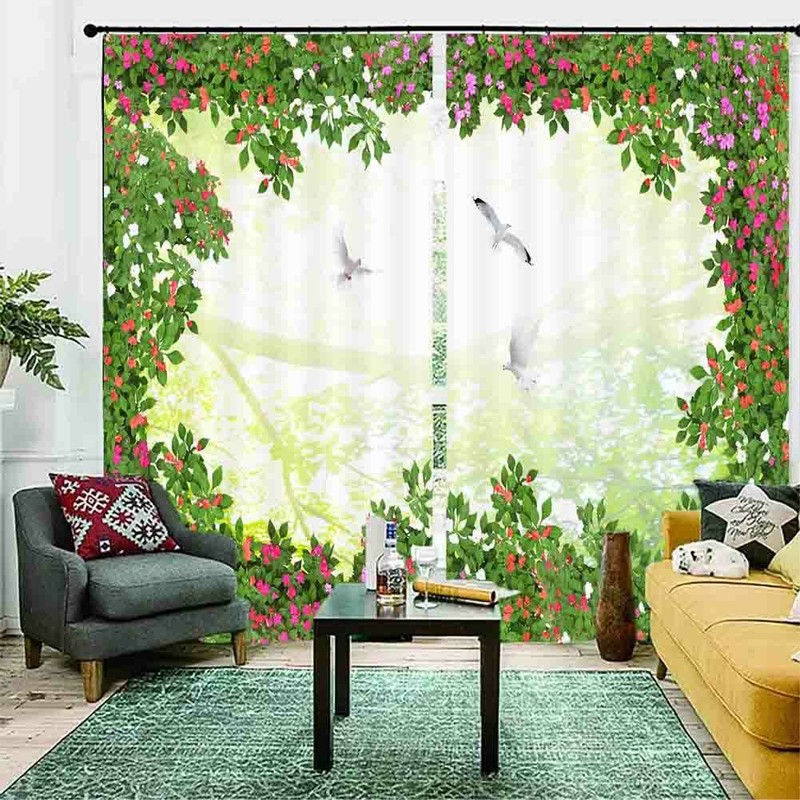 Frost Miracle Worry 3D Curtain Blockout Photo Printing Curtains Drape Fabric gallery