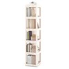 360° Spinning Bookcase w/Swivel Base, 5-Tier Revolving Bookshelf Tower for Study gallery