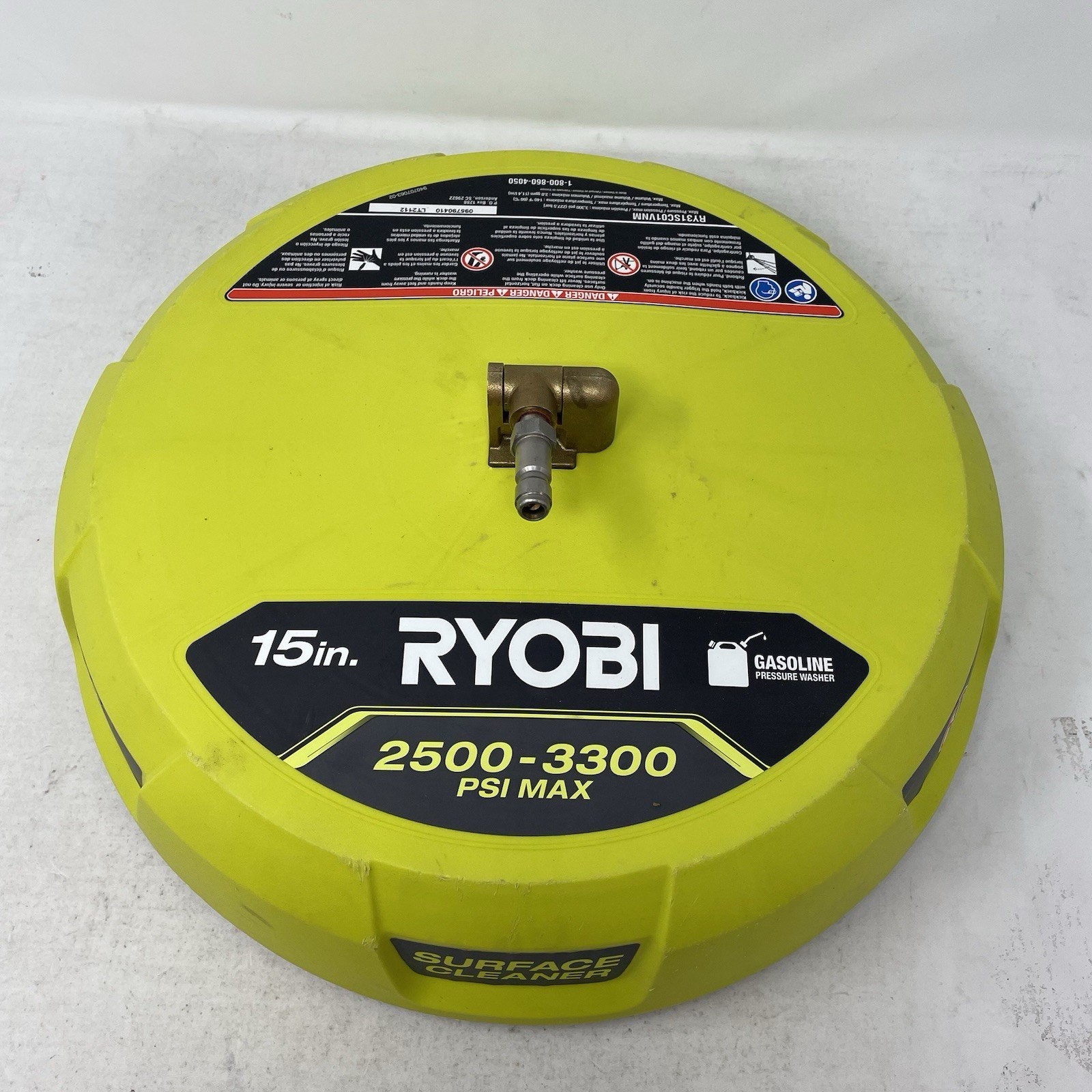 Ryobi RY31SC01 15 in. 3300 PSI Surface Cleaner for Gas Pressure Washer gallery