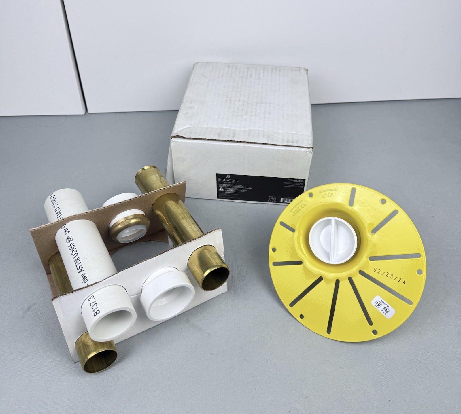 Signature Hardware SH653PVC Freestanding Tub Drain Kit for PVC Pipe gallery