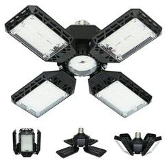 150W LED Garage Light Deformable Ceiling Lamp 15000LM with 4 Adjustable Panels