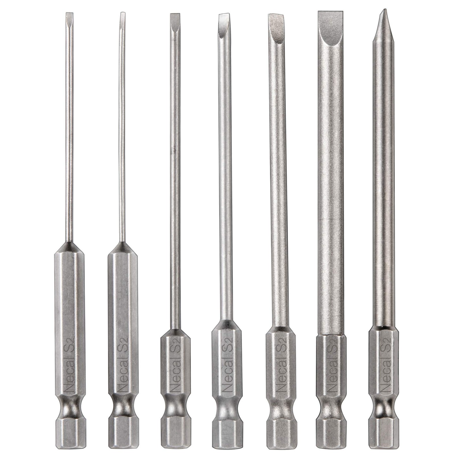 7 Pack Flat Head Slotted Tip Screwdriver Bit Set 100mm/4 inch Long Magnetic -... gallery