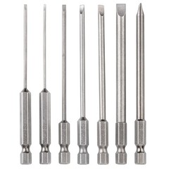 7 Pack Flat Head Slotted Tip Screwdriver Bit Set 100mm/4 inch Long Magnetic -…