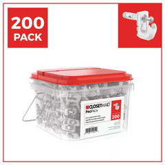 Propack Pre-Loaded Wall Clips (200-Piece) Closet Maid