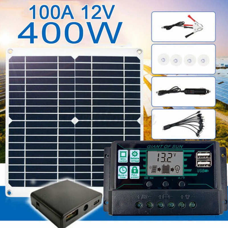 6000W Complete Solar Panel Kit Power Generator Home RV Camping Emergency Power gallery