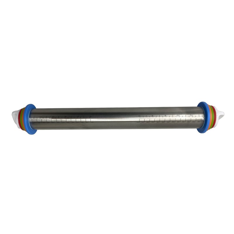TECHTONGDA 17" Rolling Pin Adjustable Dough Roller with 4 Thickness controllers gallery