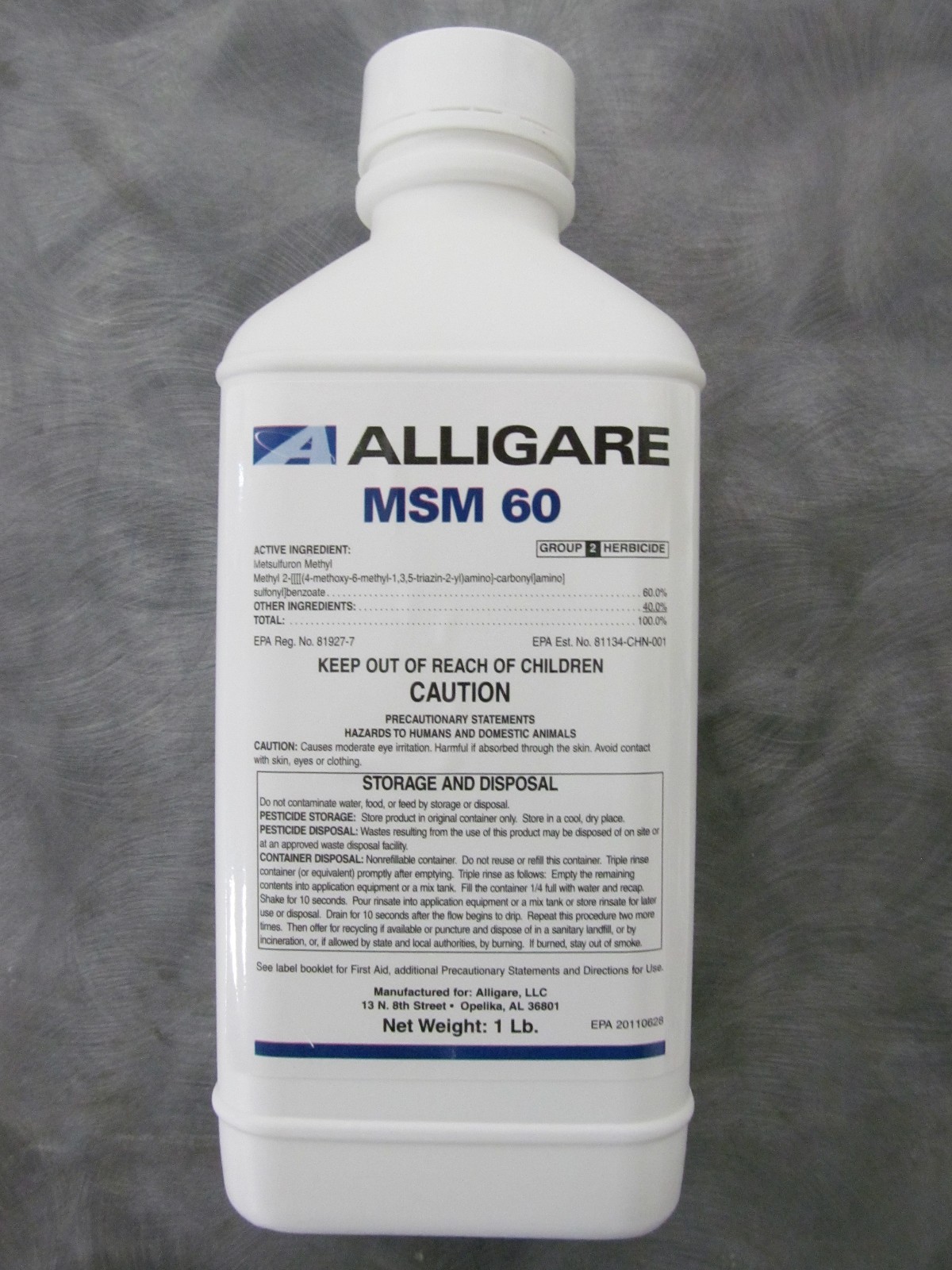 MSM 60DF Herbicide - 16 Ounces 60% Metsulfuron Methyl by Alligare gallery