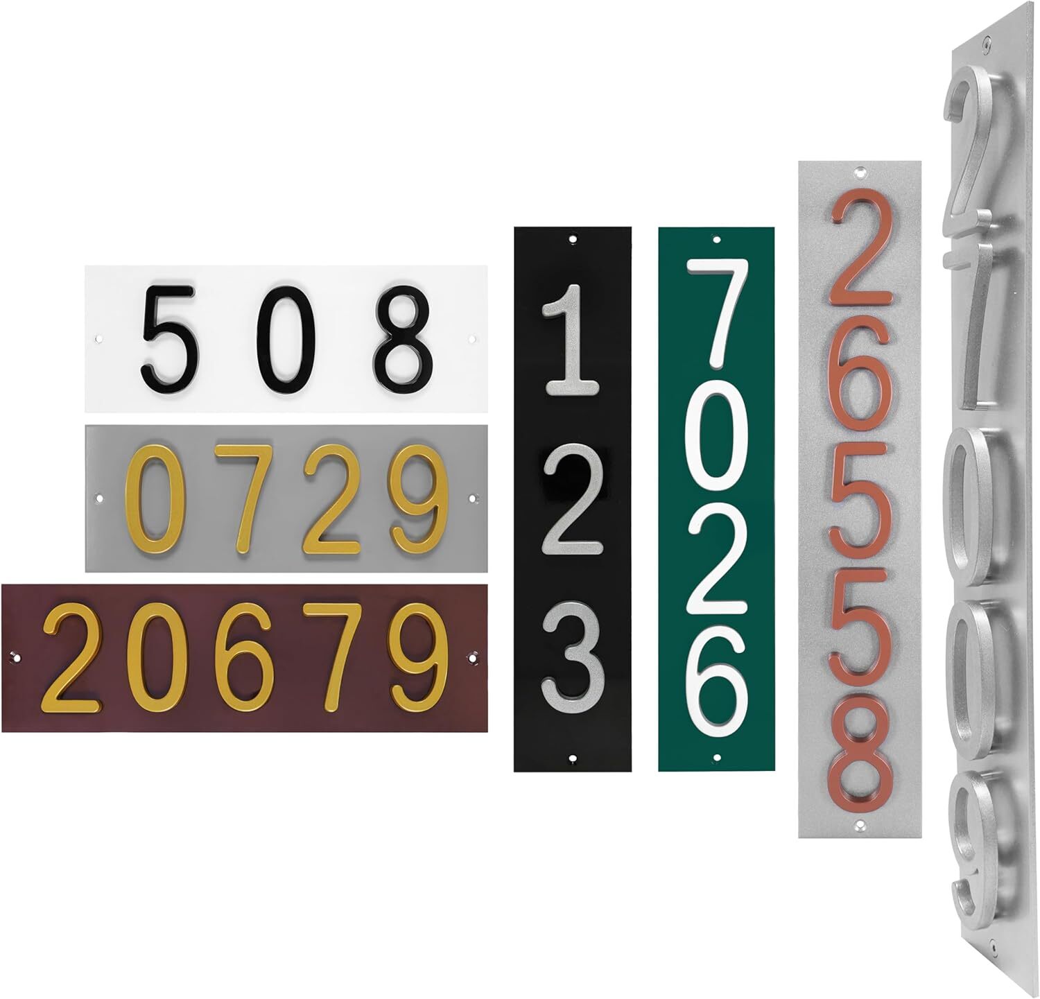 ColourTree Custom Size Personalized House Numbers Address Street Sign Plaque gallery