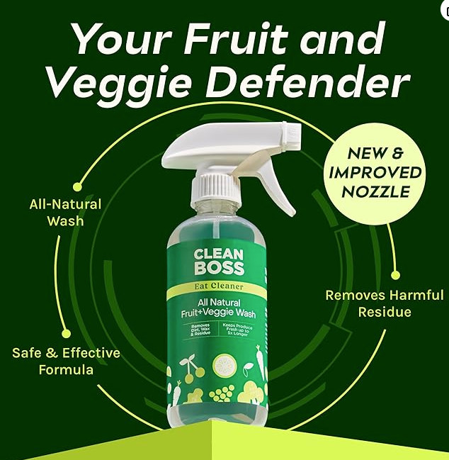 #JOY CleanBoss Eat Cleaner Fruit & Veggie Natural Wash & Preserver 12 oz, 2 Pack gallery