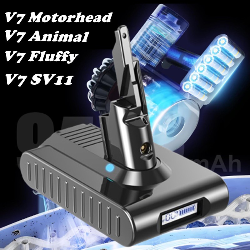 For Dyson V7 Battery SV11 Extra Trigger Motorhead Pro 9000mAh lithium Battery gallery