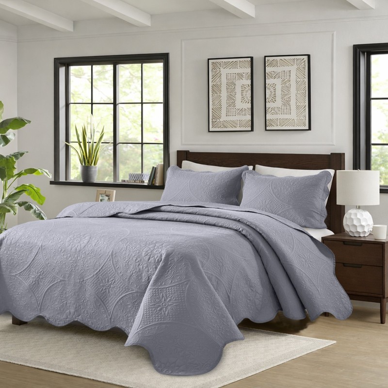 Lightweight Summer Bedspread Sets Soft Reversible Quilt Bedding Twin Queen King gallery
