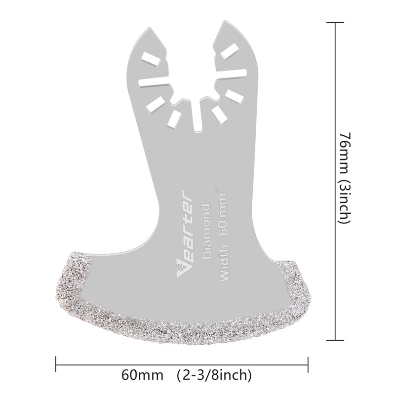 2PCS Diamond Oscillating Tool Blade Set Multi Tool Mortar Cutting Saw Blade US gallery