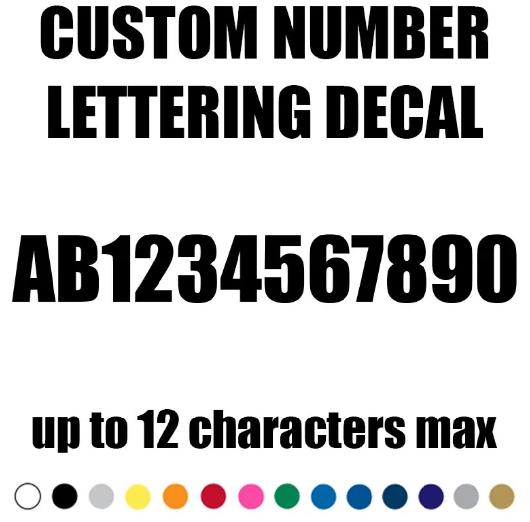 Custom Text Decal Car Truck Lettering Business Name Number Vinyl Sign Decals 2.0 gallery