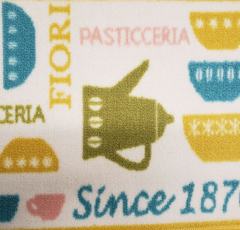 PRINTED NYLON KITCHEN RUG (nonskid latex back)(16"x24") rec, PASTICCERIA, EHF gallery