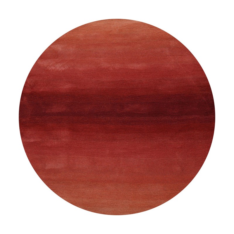 Multi Size Ombre Raspberry Contemporary Wool Hand TuftedArea Rug gallery