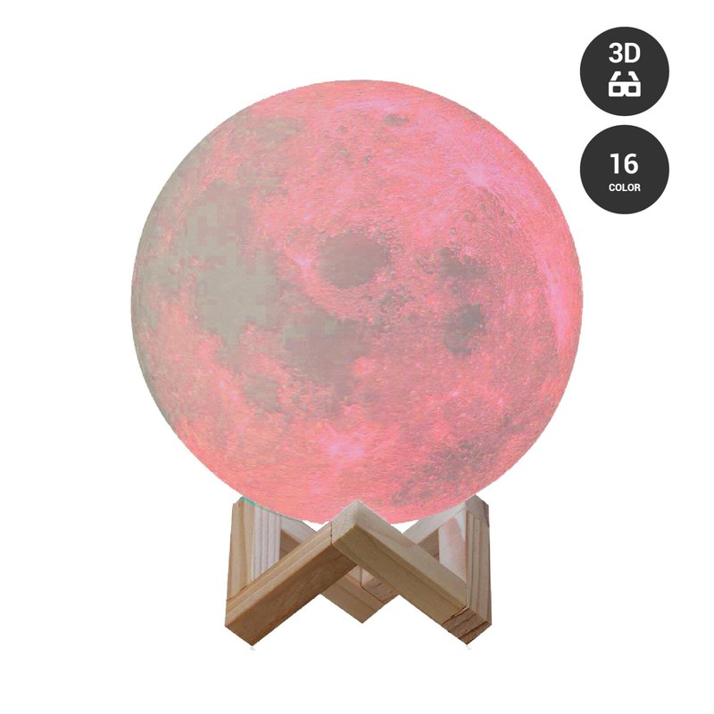 3D Moon Night Light Table Lamp USB Charging Touch Control Home Decor Gift 18cm gallery