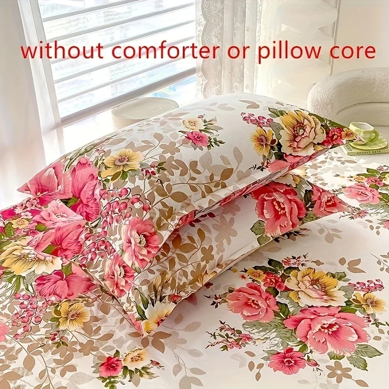 2pcs Soft & Breathable Pillowcases - Stain Resistant, Envelope Closure, Machine