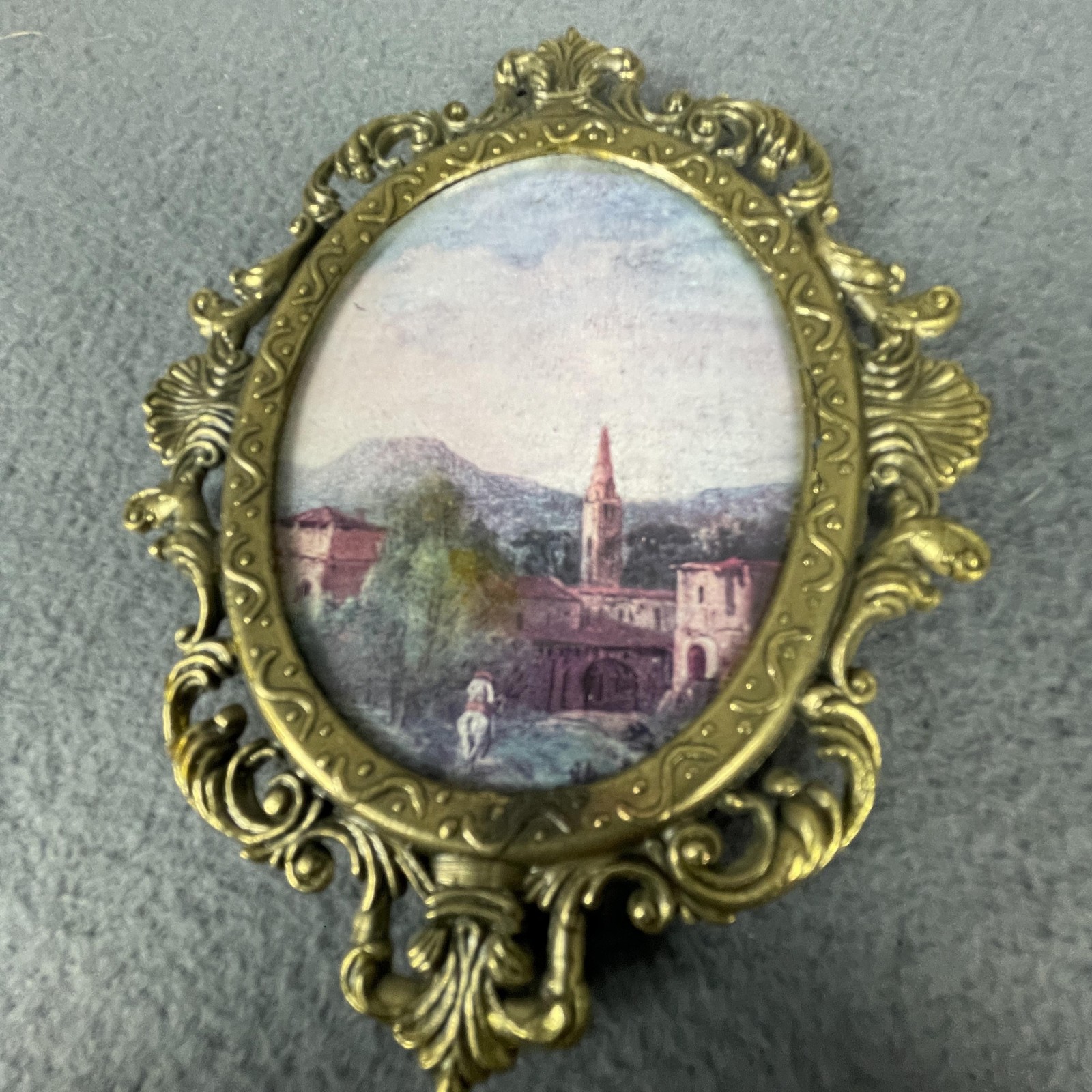 Small Italian Landscape Framed Print Gold Baroque Rococo Art Made Italy gallery