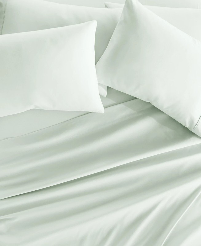 Kaycie Gray Microfiber 4 Piece Sheet Set Twin XL Size In Light Green gallery