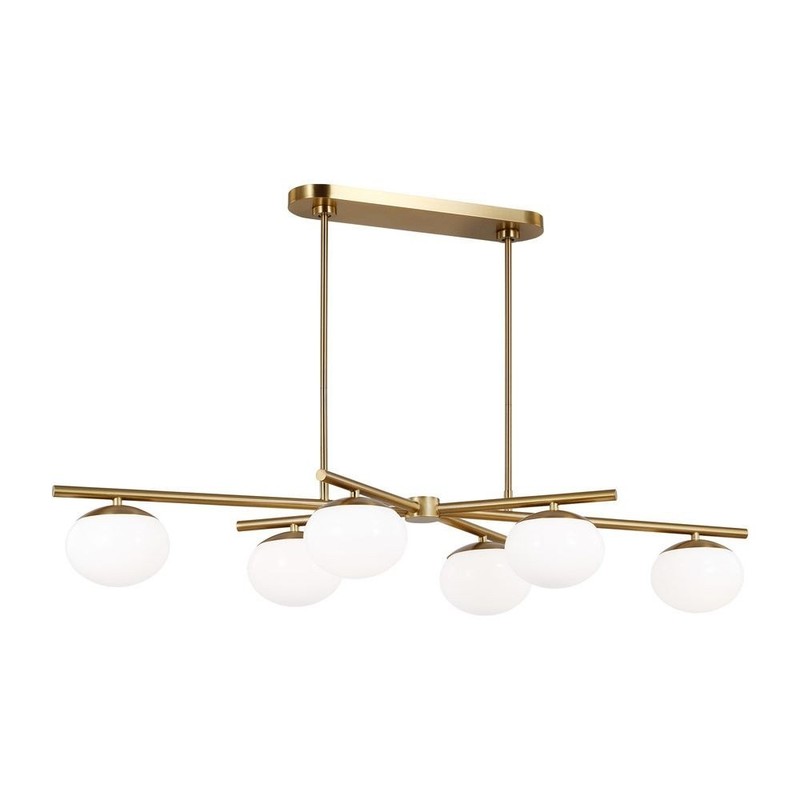 Used Visual Comfort Studio Collection EC1264BBS Lune-4 Light Medium Linear gallery